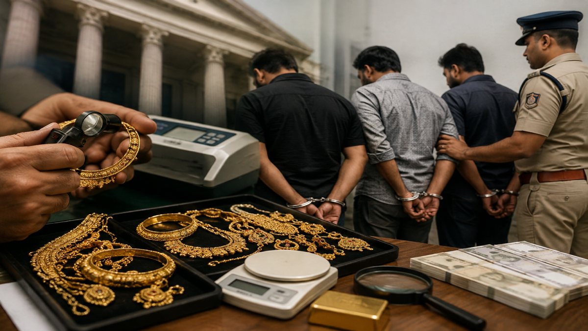 ಬೆಂಗಳೂರು ಚಿನ್ನದ ಸಾಲ ಹಗರಣ - ನಕಲಿ ಆಭರಣಗಳಿಂದ ₹1.5 ಕೋಟಿ ವಂಚನೆ, ಮೂವರ ಬಂಧನ!!