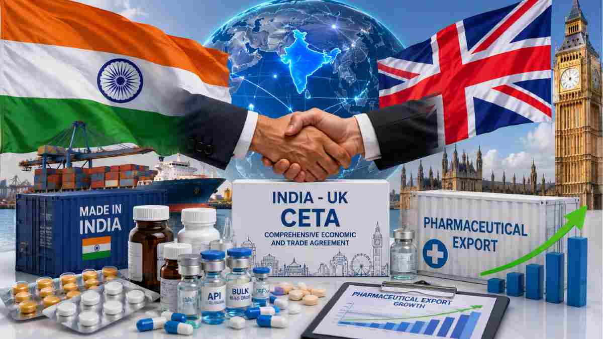 ಭಾರತ-ಯುಕೆ FTA ಕ್ರಾಂತಿ - 2026-27ರಲ್ಲಿ ಬ್ರಿಟನ್‌ಗೆ ಭಾರತದ ಫಾರ್ಮಾ ರಫ್ತು $981 ಮಿಲಿಯನ್‌ಗೆ ಏರಿಕೆ ನಿರೀಕ್ಷೆ!!