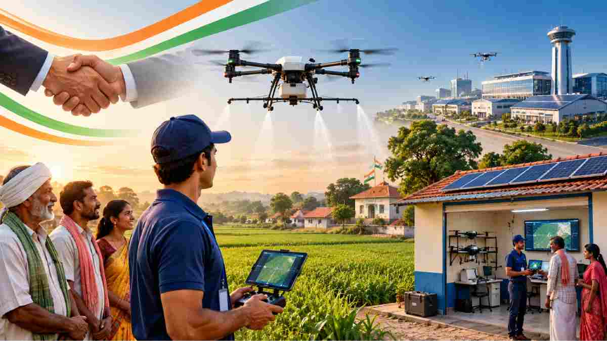 ಭಾರತದಲ್ಲಿ ಡ್ರೋನ್ ಕ್ರಾಂತಿ - 2 ಲಕ್ಷ 'ಡ್ರೋನ್ ಉದ್ಯಮಿ'ಗಳ ಸೃಷ್ಟಿಗೆ NSDC ಮತ್ತು AVPL ಮಹಾ ಮೈತ್ರಿ!!