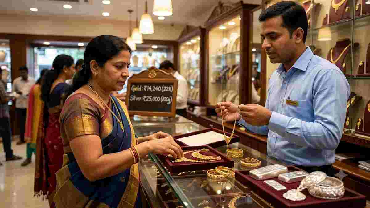 Gold Price Today - ಚಿನ್ನದ ಬೆಲೆಯಲ್ಲಿ ಮತ್ತೆ ಏರಿಕೆ; 10 ಗ್ರಾಂ 22Kಗೆ ₹1,42,400, ಬೆಳ್ಳಿ ದರವೂ ಹೆಚ್ಚಳ!!